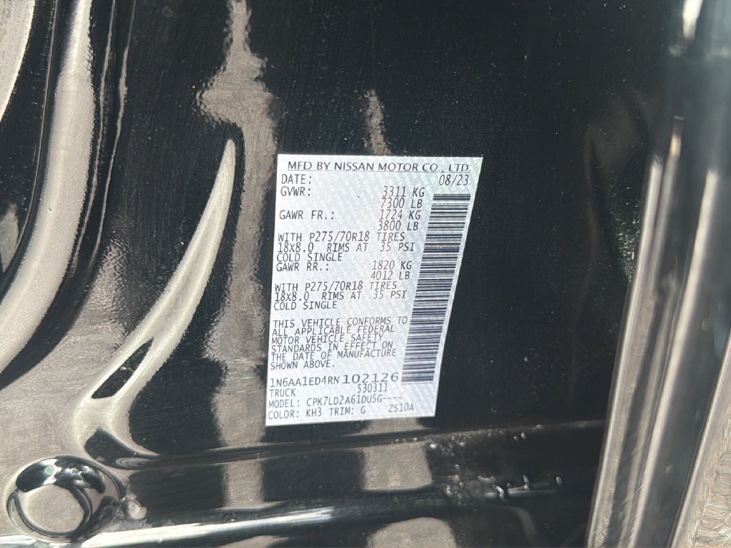 Used 2024 Nissan Titan PRO-4X w/ Pro-4x Convenience Package AWD/4WD image 49