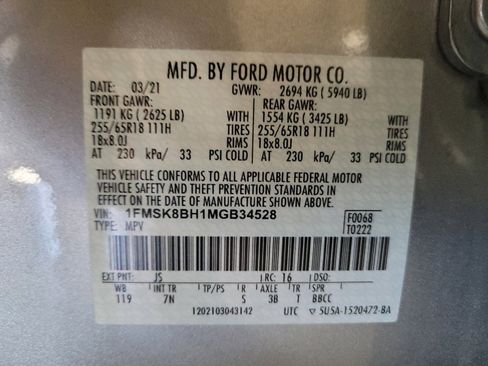 Used 2021 Ford Explorer 4WD image 33