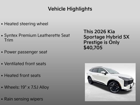 New 2026 Kia Sportage SX Prestige image 10