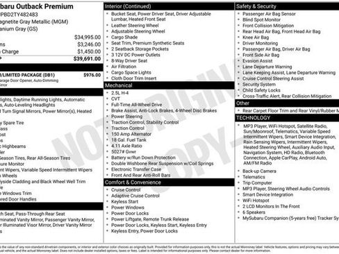 Used 2026 Subaru Outback Premium w/ Premium/Limited Package AWD/4WD image 2