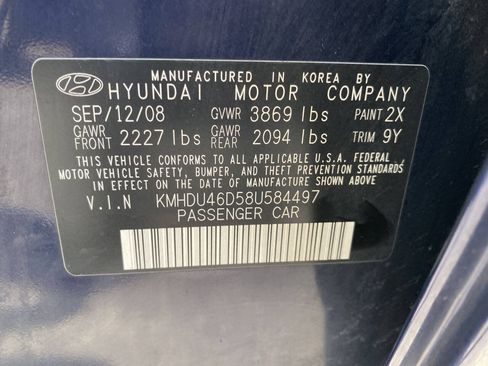 Used 2008 Hyundai Elantra GLS FWD image 29
