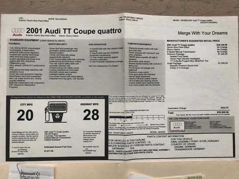 Used 2001 Audi TT 1.8T image 16