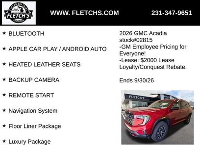 New 2026 GMC Acadia AT4 w/ Luxury Package