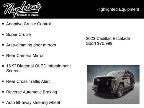 Used 2023 Cadillac Escalade Sport AWD/4WD image 9