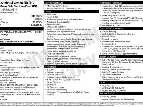 Used 2022 Chevrolet Silverado 2500 Custom w/ Snow Plow Prep/Camper Package image 39