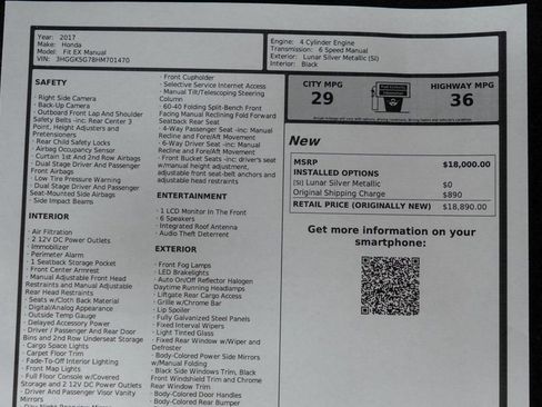 Used 2017 Honda Fit EX image 44