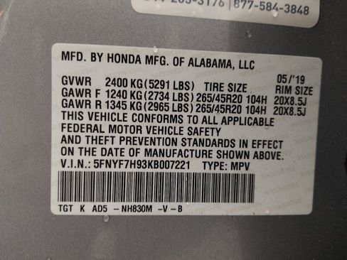 Used 2019 Honda Passport Touring image 33