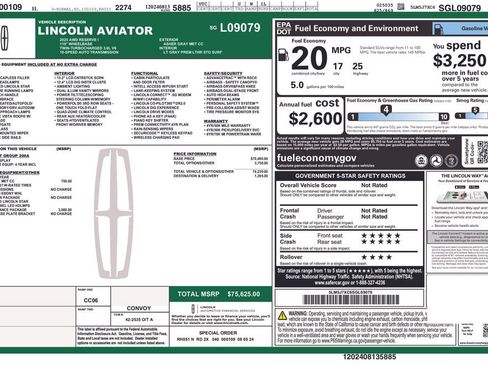 Used 2025 Lincoln Aviator Reserve w/ Jet Appearance Package AWD/4WD image 12