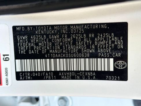 Used 2025 Toyota Camry LE image 37