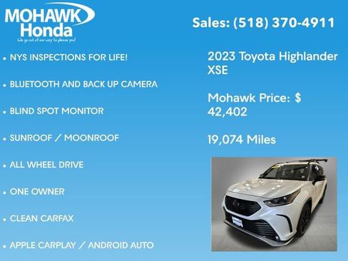 Used 2023 Toyota Highlander XSE AWD/4WD image 7