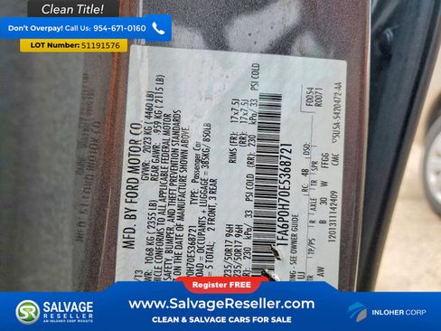 Used 2014 Ford Fusion SE FWD image 16