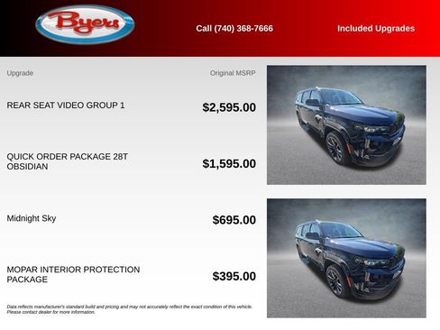 Used 2025 Jeep Grand Wagoneer L Series III w/ Rear Seat Video Group 1 AWD/4WD image 5