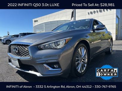 Used 2022 INFINITI Q50 Luxe w/ Cargo Package