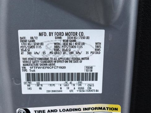 Used 2012 Ford F150 Platinum AWD/4WD image 48