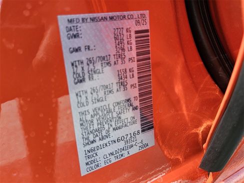 New 2026 Nissan Frontier PRO-4X w/ Pro-4x Convenience Package image 19