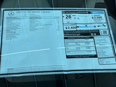 New 2026 Mercedes-Benz CLE 300 4MATIC Cabriolet image 28
