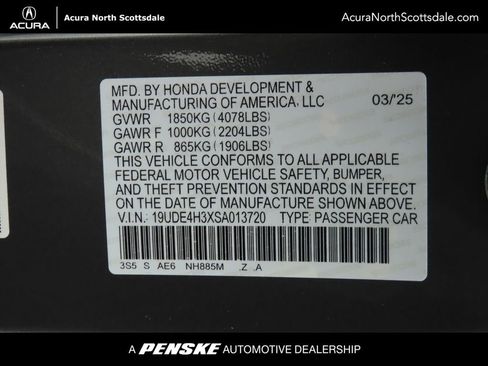 Certified 2025 Acura Integra A-Spec image 33