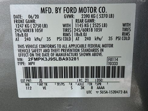 Used 2020 Ford Edge SEL w/ Convenience Package FWD image 12
