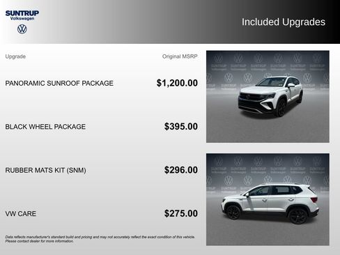 Used 2023 Volkswagen Taos SE w/ Panoramic Sunroof Package FWD image 2
