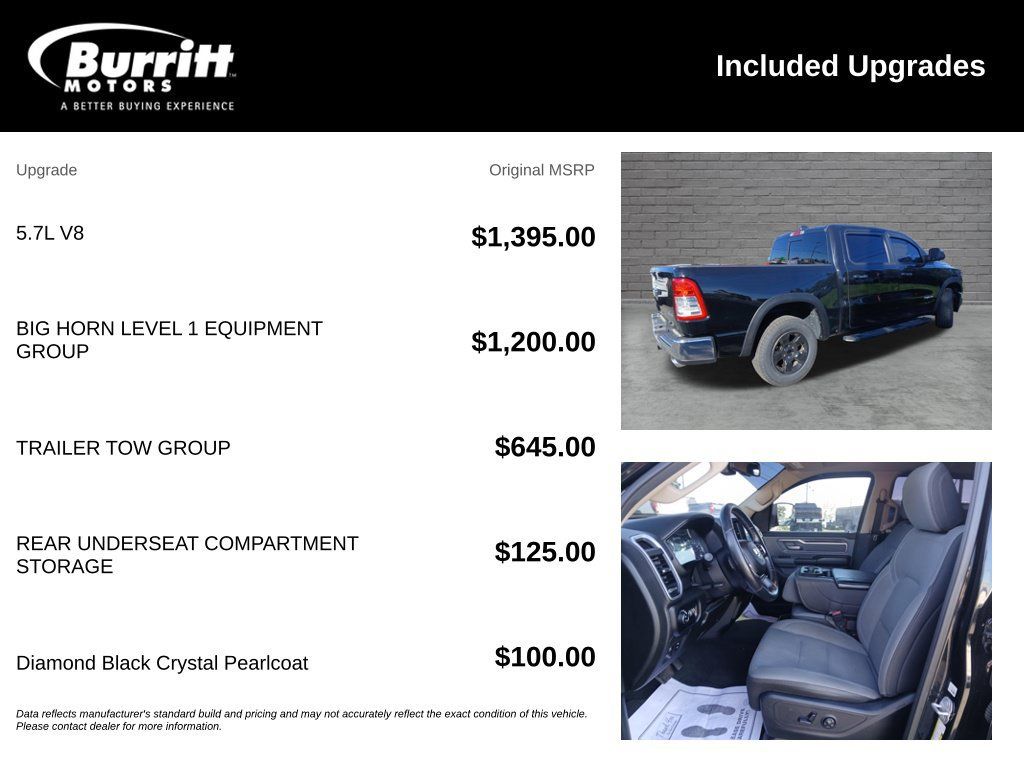 Used 2019 RAM 1500 Big Horn AWD/4WD image 3