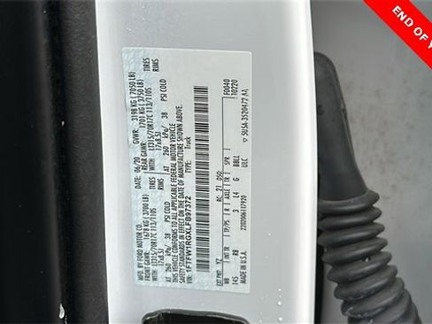 Certified 2020 Ford F150 Raptor w/ Equipment Group 802A Luxury image 33