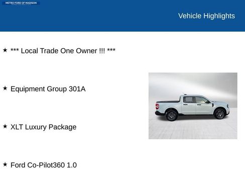 Certified 2025 Ford Maverick XLT w/ Equipment Group 301A image 2