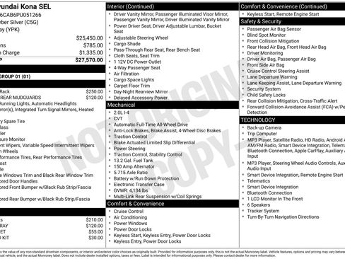 Certified 2023 Hyundai Kona SEL AWD/4WD image 2