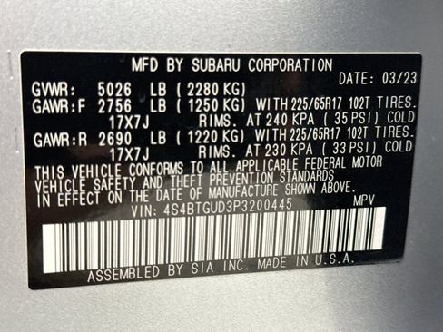 Used 2023 Subaru Outback Wilderness AWD/4WD image 23