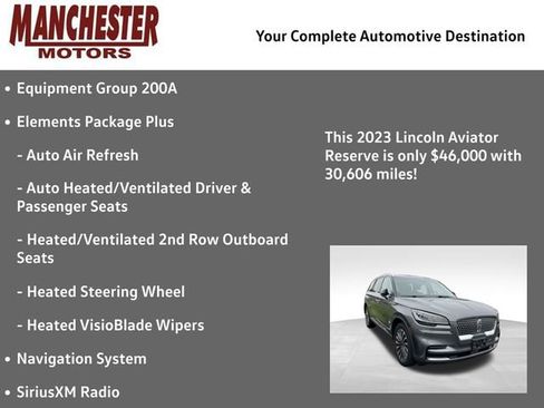 Used 2023 Lincoln Aviator Reserve w/ Elements Package Plus AWD/4WD image 2