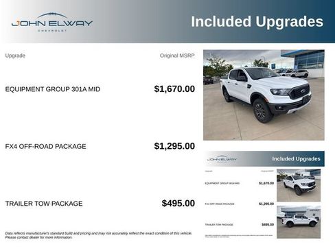 Used 2020 Ford Ranger XLT w/ Equipment Group 301A Mid AWD/4WD image 4