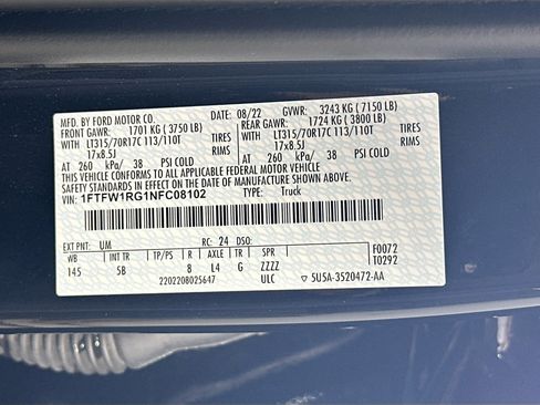 Used 2022 Ford F150 Raptor w/ Equipment Group 801A High AWD/4WD image 32