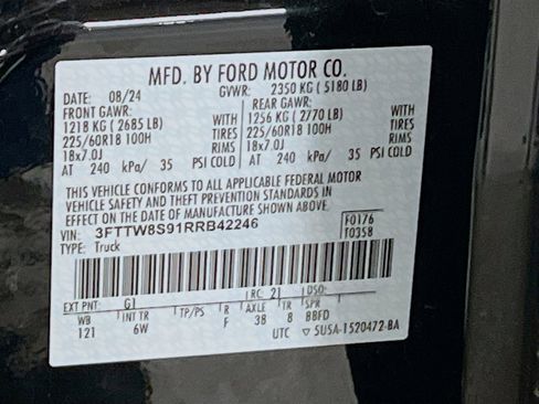Used 2024 Ford Maverick Lariat w/ Black Appearance Package AWD/4WD image 34