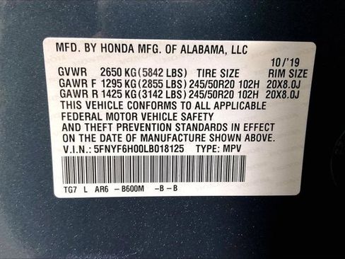 Used 2020 Honda Pilot Elite image 44