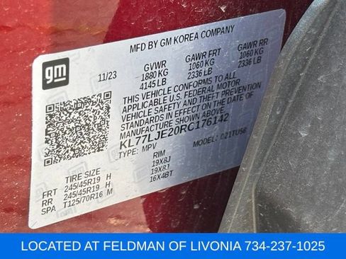 Used 2024 Chevrolet Trax RS w/ Sunroof Package FWD image 10