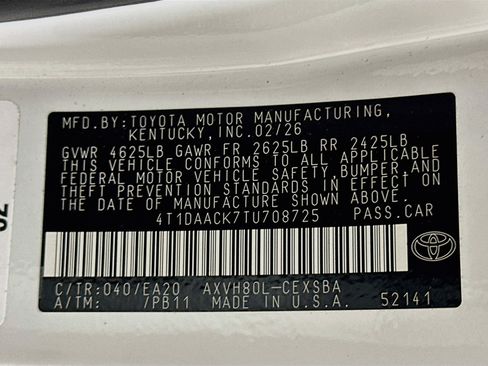 Used 2026 Toyota Camry SE w/ Convenience Package FWD image 12