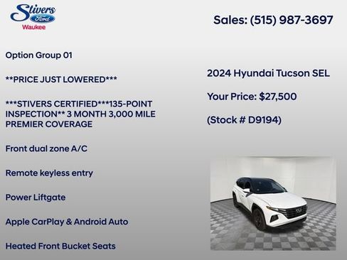 Used 2024 Hyundai Tucson SEL AWD/4WD image 8
