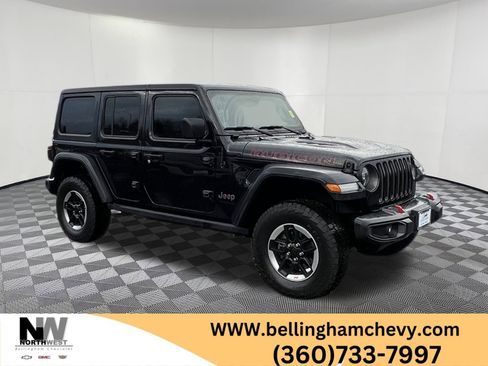 Used 2021 Jeep Wrangler Unlimited Rubicon w/ Uconnect 4C Nav & Sound Group image 1