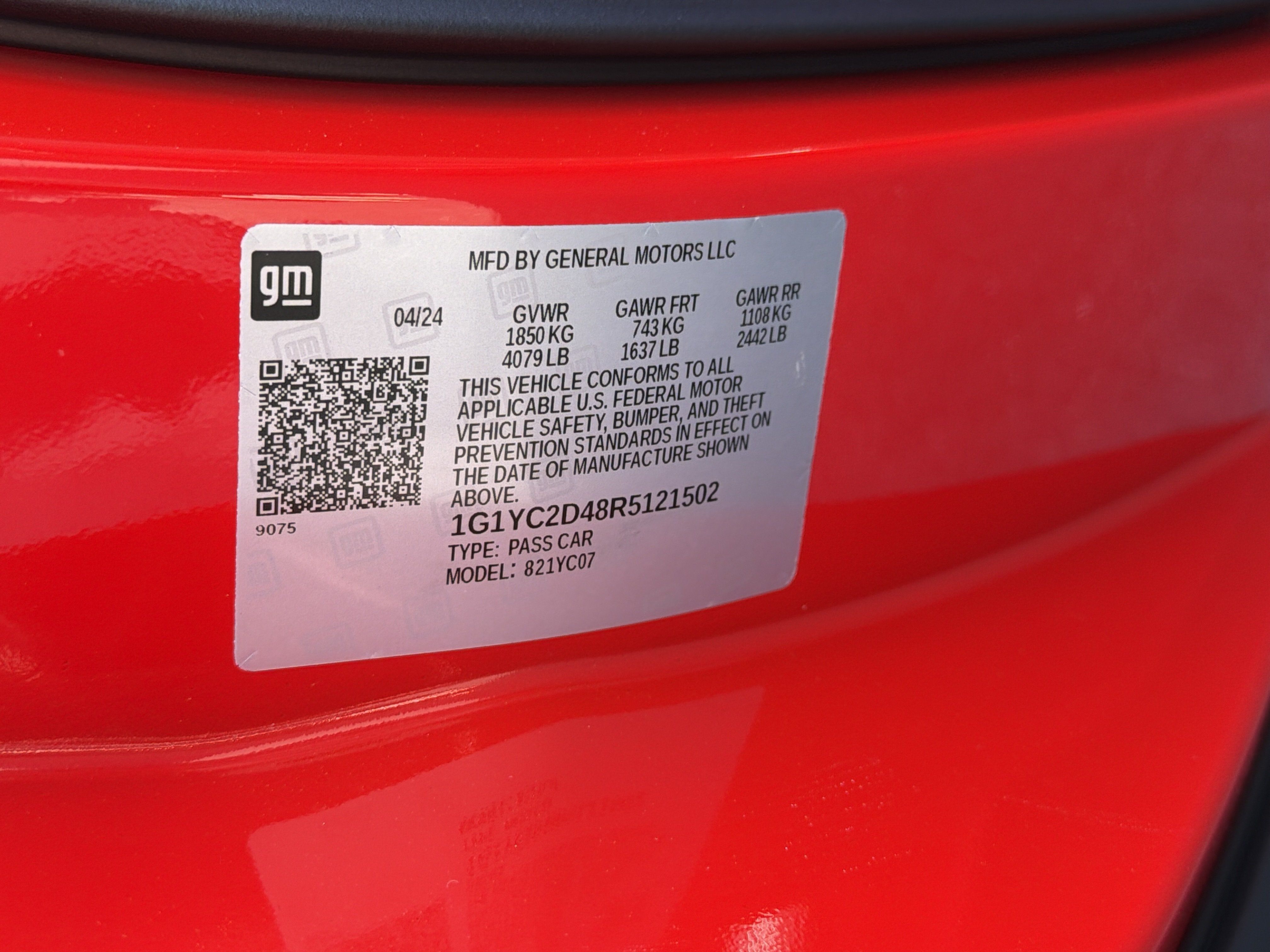 Used 2024 Chevrolet Corvette Stingray Premium Cpe w/ Z51 Performance Package RWD image 37