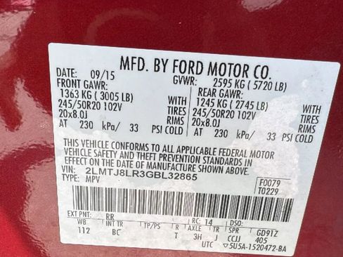 Used 2016 Lincoln MKX Reserve w/ Climate Package image 33