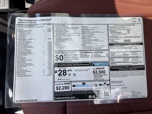 New 2026 BMW X1 xDrive28i w/ Convenience Package AWD/4WD image 26