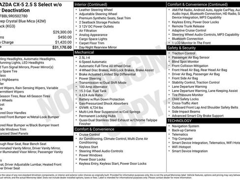 Certified 2024 MAZDA CX-5 AWD 2.5 S w/ Select Package image 9