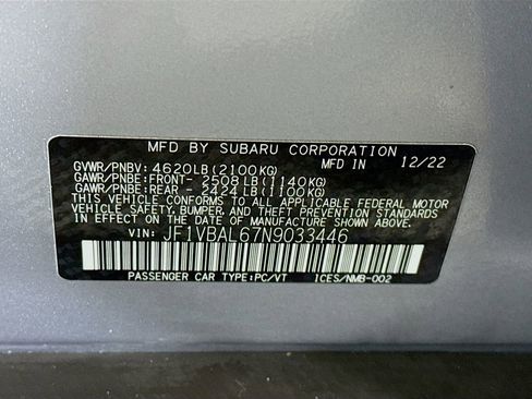 Certified 2022 Subaru WRX Limited image 38