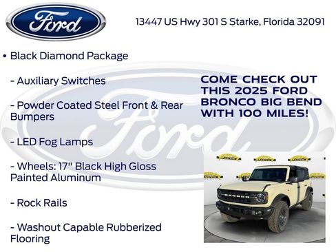 New 2025 Ford Bronco Big Bend w/ Black Diamond Package image 20