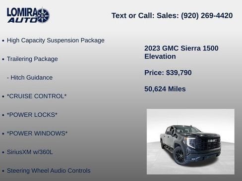 Used 2023 GMC Sierra 1500 Elevation w/ X31 Off-Road Package AWD/4WD image 39