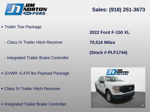 Used 2022 Ford F150 XL w/ Trailer Tow Package AWD/4WD image 8