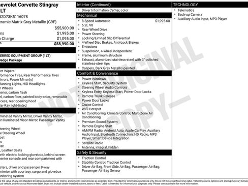 Used 2019 Chevrolet Corvette Stingray Coupe w/ 1LT image 35