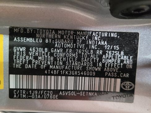 Used 2016 Toyota Camry LE FWD image 33