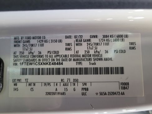 Used 2022 Ford F150 XL w/ Equipment Group 101A High RWD image 33