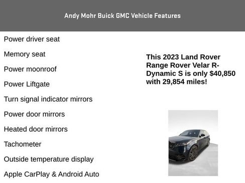 Used 2023 Land Rover Range Rover Velar R-Dynamic S image 12