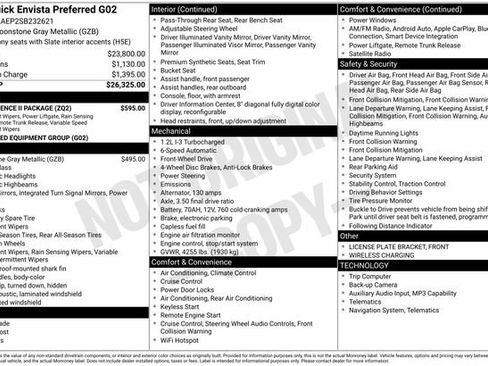Used 2025 Buick Envista Preferred w/ Convenience II Package FWD image 16